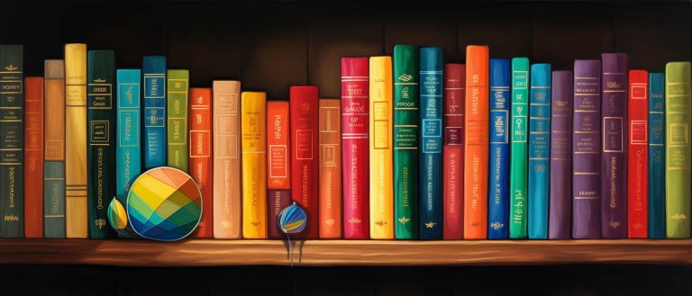 Bookshelf of LGBTQIA+ Inspired Books