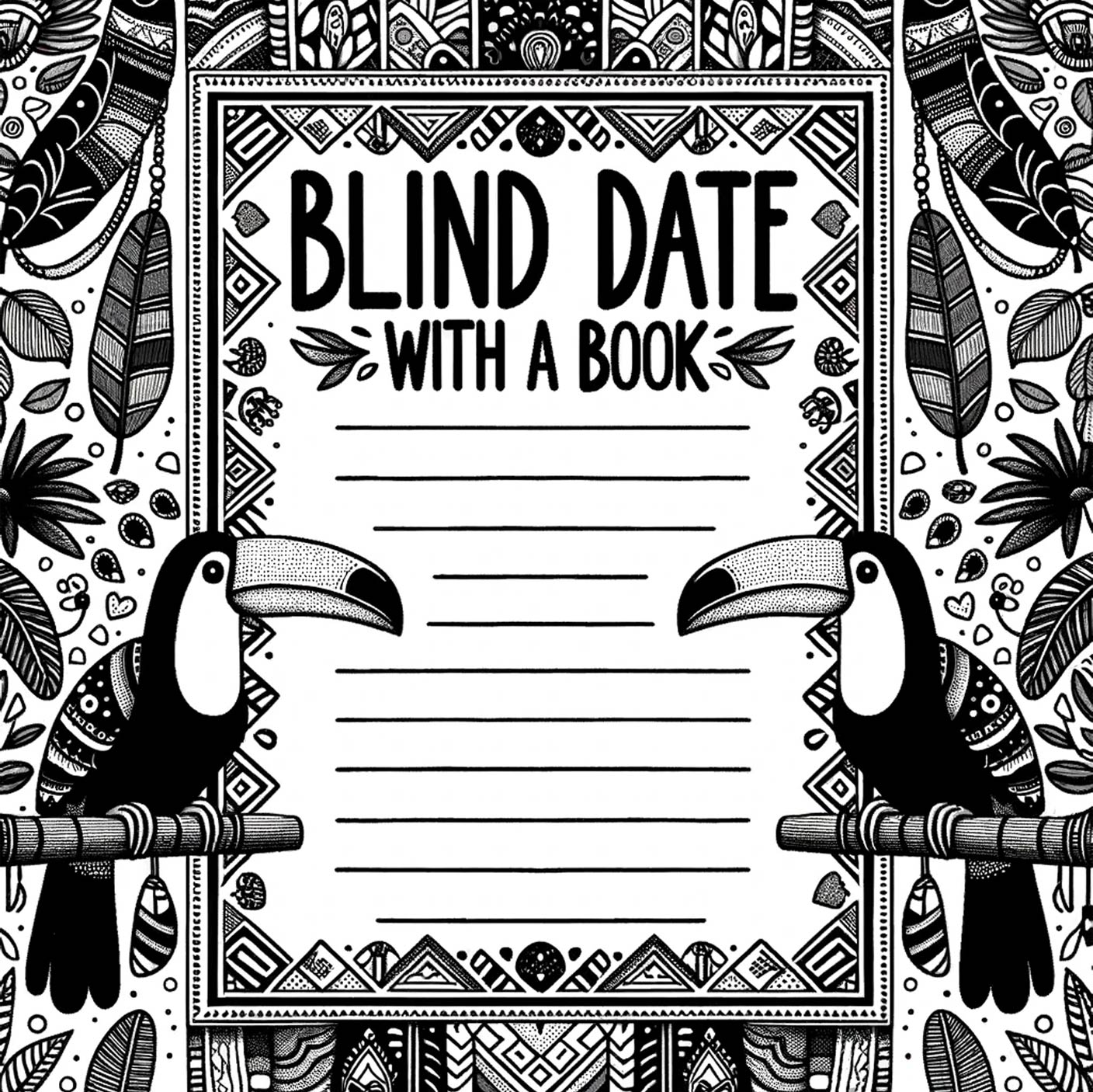 Blind Date With A Book Free Template - South American